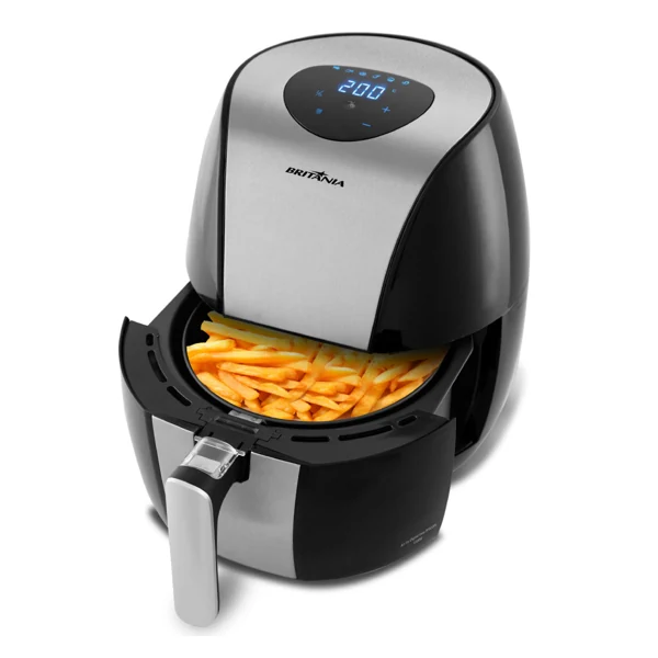 Imagem ilustrativa de catálogo Air Fryer Britânia 4,1L Digital Inox 1500W BFR20PI